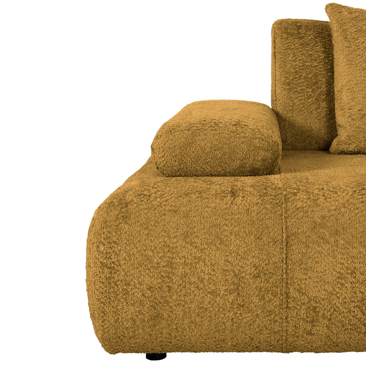 SCHLAFSOFA in Textil Gelb  - Gelb/Schwarz, Konventionell, Kunststoff/Textil (235-255/80/116-138cm) - Carryhome