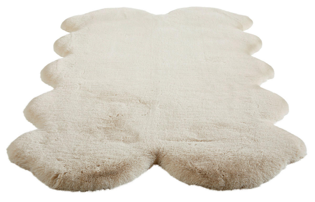 UMĚLÁ KOŽEŠINA, 110/180 cm, béžová - béžová, Trend, kožešina/textil (110/180cm) - Novel
