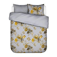 BETTWÄSCHE 3-teilig Florean Satin 200/200 cm  - Grau, KONVENTIONELL, Textil (200/200cm) - Essenza