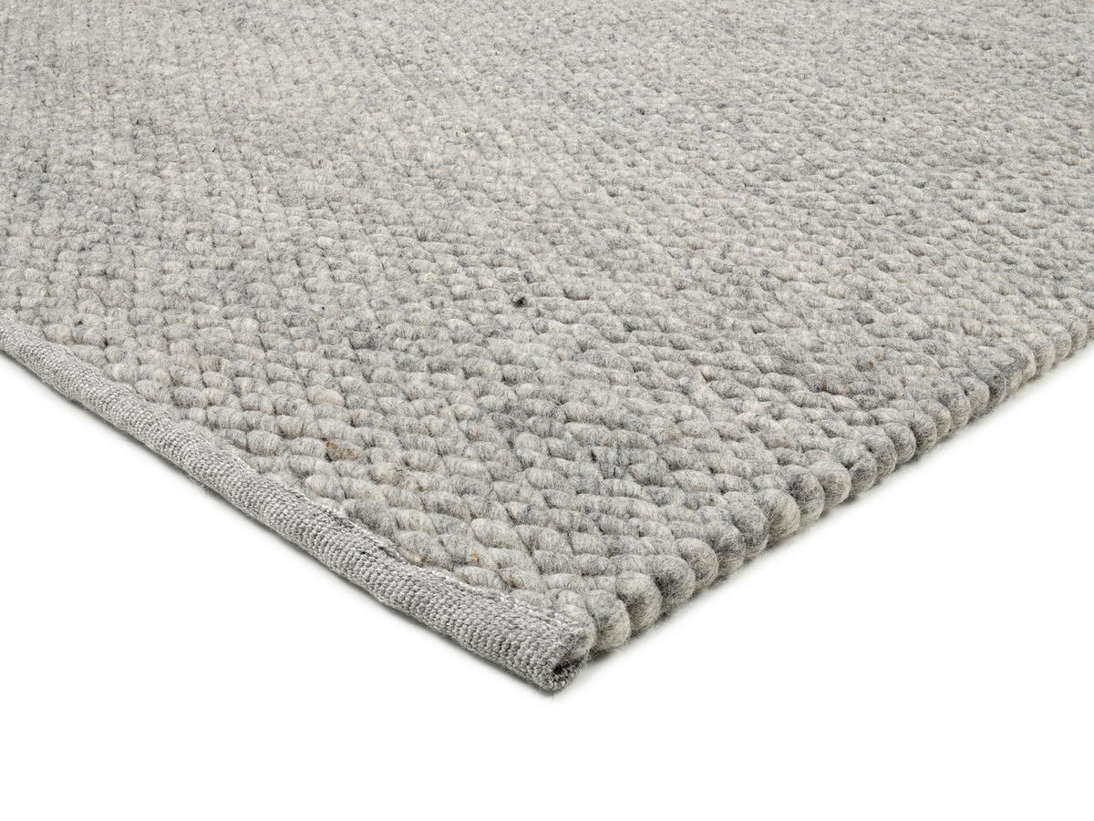 HANDWEBTEPPICH 240/340 cm Grau  - Grau, Basics, Textil (240/340cm) - Linea Natura