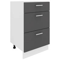 BÄNKSKÅP 50/82/46 cm  i vit  - vit/aluminiumfärg, Klassisk, metall/trämaterial (50/82/46cm) - MID.YOU