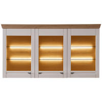 BUFFETAUFSATZ Kaschmir, Eiche Artisan  200/108/43 cm  - Kaschmir/Eiche Artisan, ROMANTIK / LANDHAUS, Glas/Holzwerkstoff (200/108/43cm) - Landscape