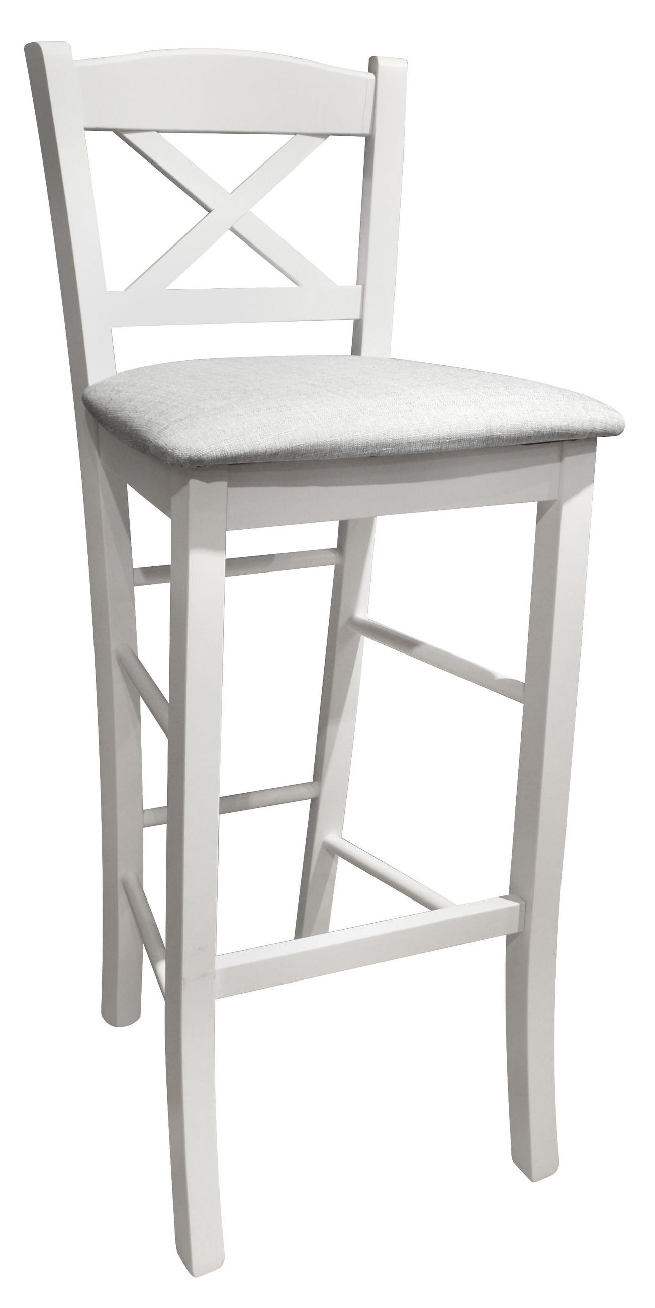 XXXL BAROVÁ STOLIČKA, sivá, biela