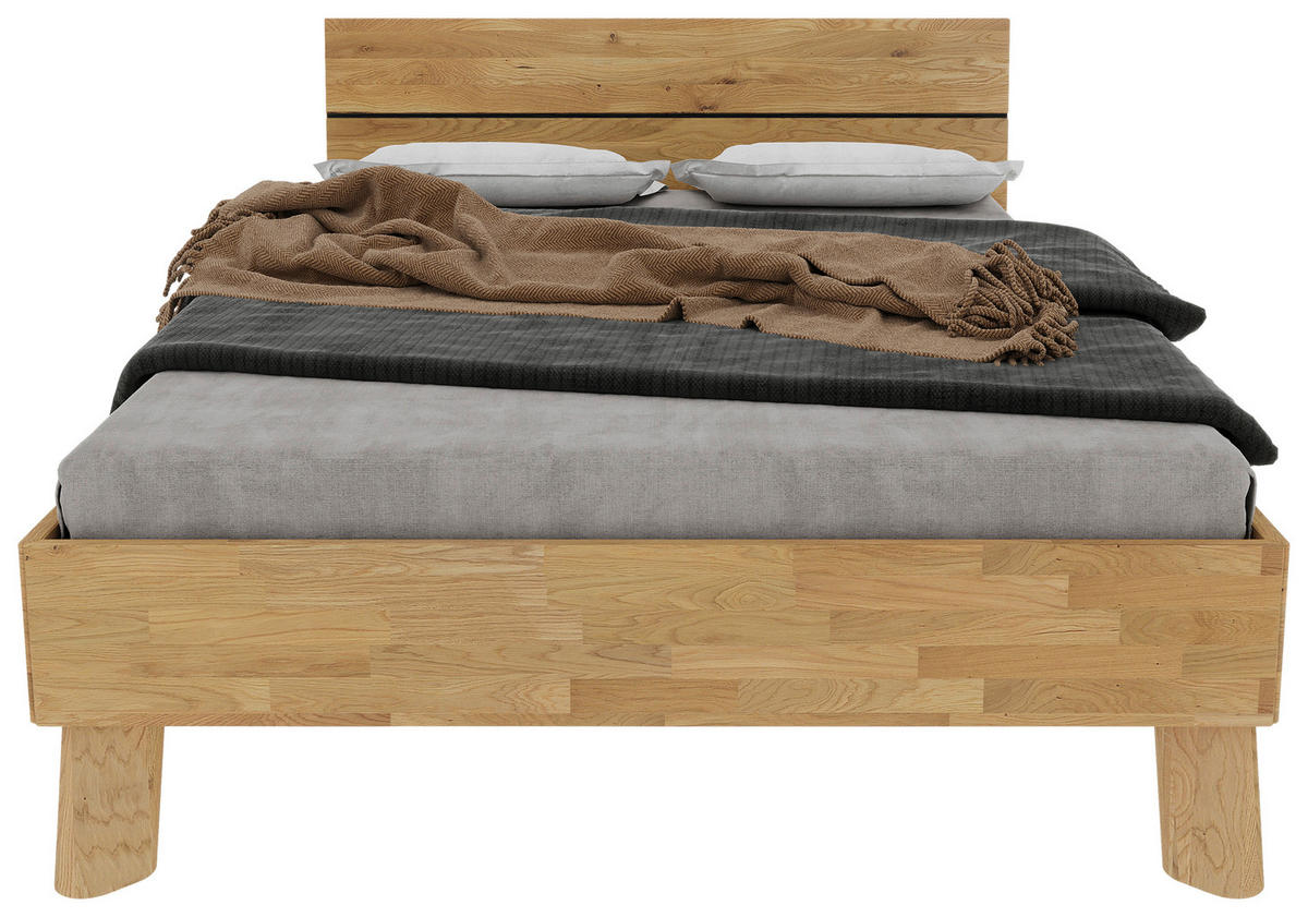 BETT 140/200 cm  in Naturfarben  - Naturfarben, MODERN, Holz (140/200cm) - MID.YOU