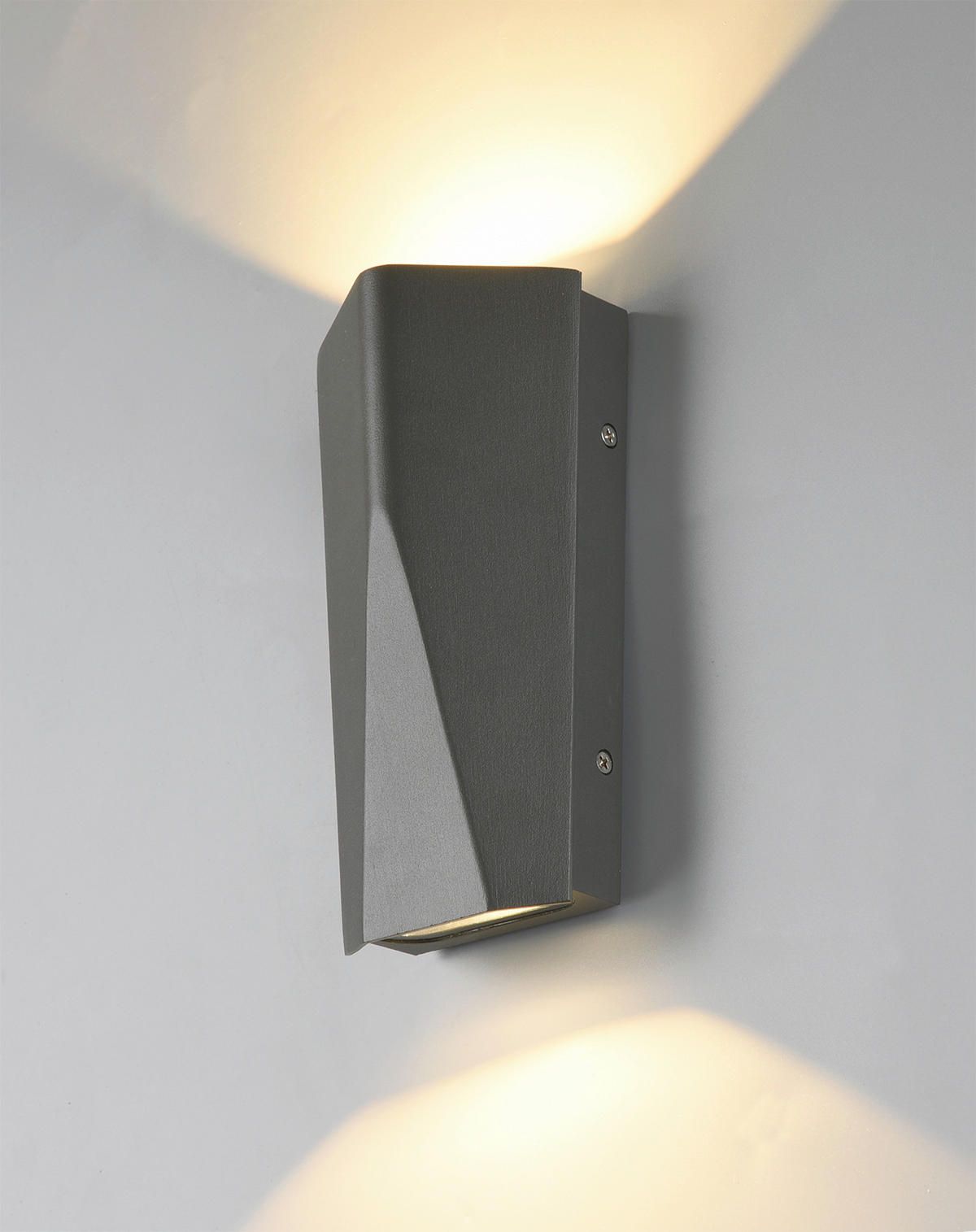 VÄGGLAMPA FÖR UTOMHUS - antracit, Design, metall (20/10,6/6,2cm) - Trio Leuchten