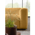 ECKSOFA  in Chenille Senfgelb  178/323 cm  - Senfgelb/Schwarz, MODERN, Kunststoff/Textil (178/323cm) - Carryhome