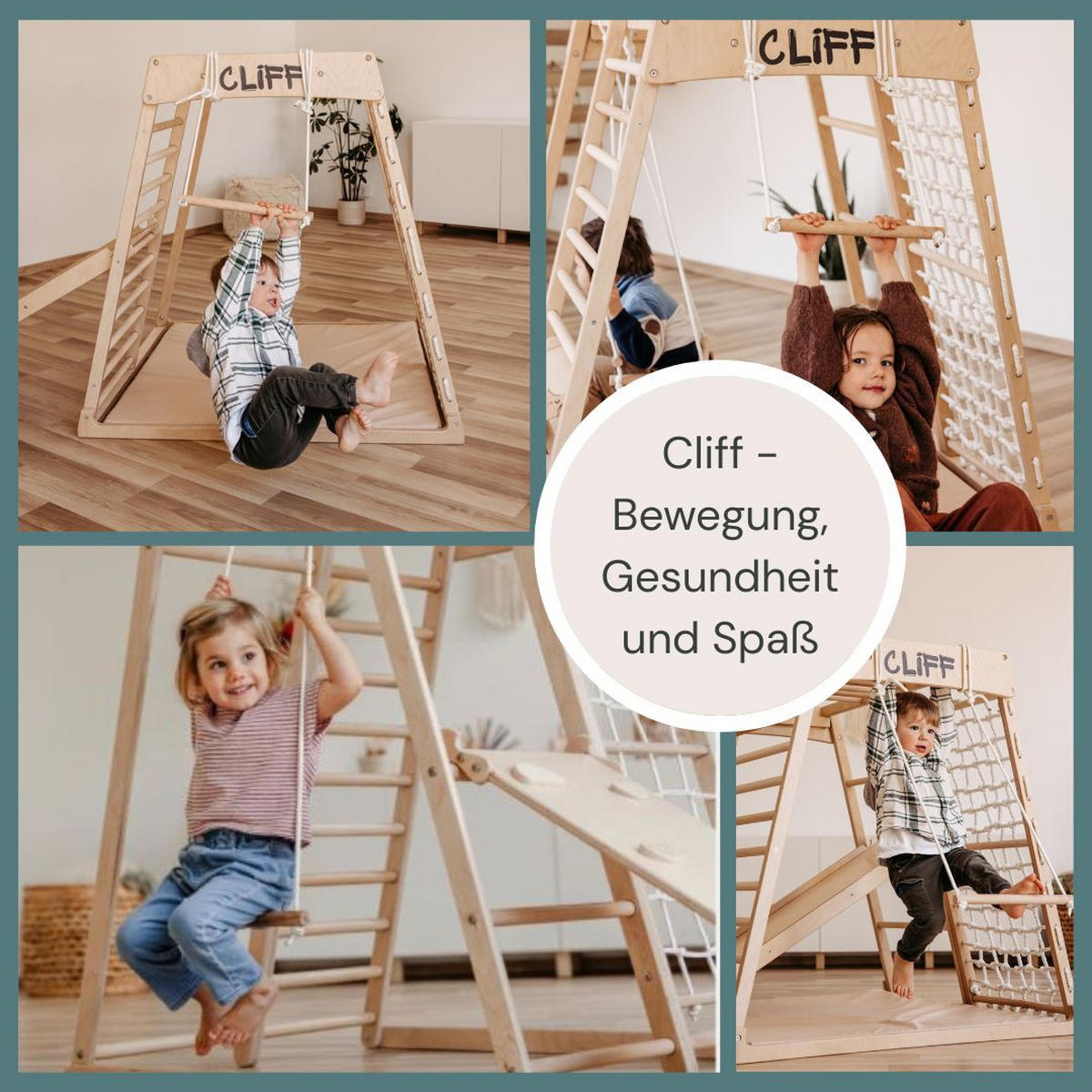 KLETTERGERÜST ZUBEHÖR - Birkefarben, Basics, Holz (33cm) - CLIFF
