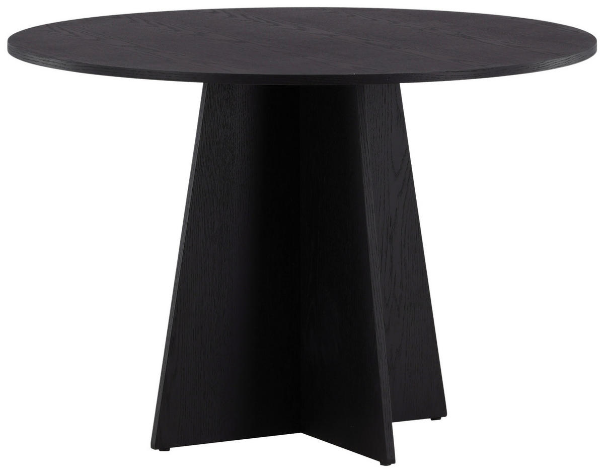 ESSTISCH in Holz 110/110/75 cm  - Schwarz, Design, Holz (110/110/75cm) - Livetastic