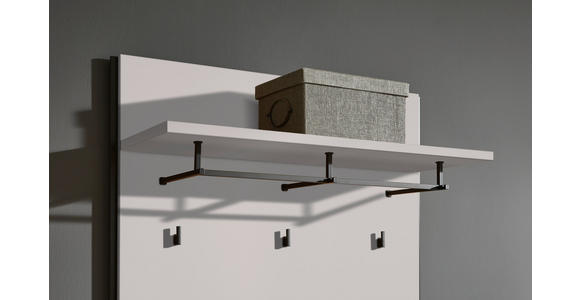 GARDEROBE 5-teilig in 266/200/38 cm - Beige/Schwarz, KONVENTIONELL, Glas/Holzwerkstoff (266/200/38cm) - Voleo