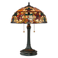 TISCHLEUCHTE - Bronzefarben, Konventionell, Glas/Metall (40,6/40,6/58,4cm) - Elstead Lighting