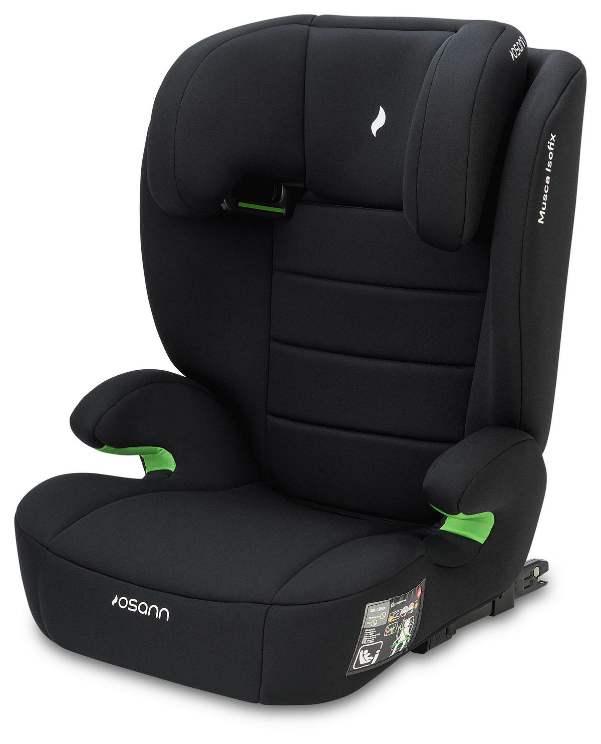 KINDERAUTOSITZ MUSCA ISOFIX ECE R 129 i-SIZE  - Schwarz, Basics, Kunststoff/Textil (44/55/43cm) - Osann