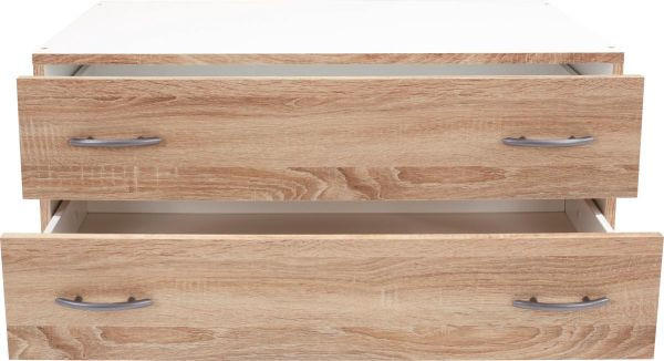 MINIBYRÅ  81/33/52 cm  - ekfärgad, Klassisk, trämaterial (81/33/52cm) - Best Price