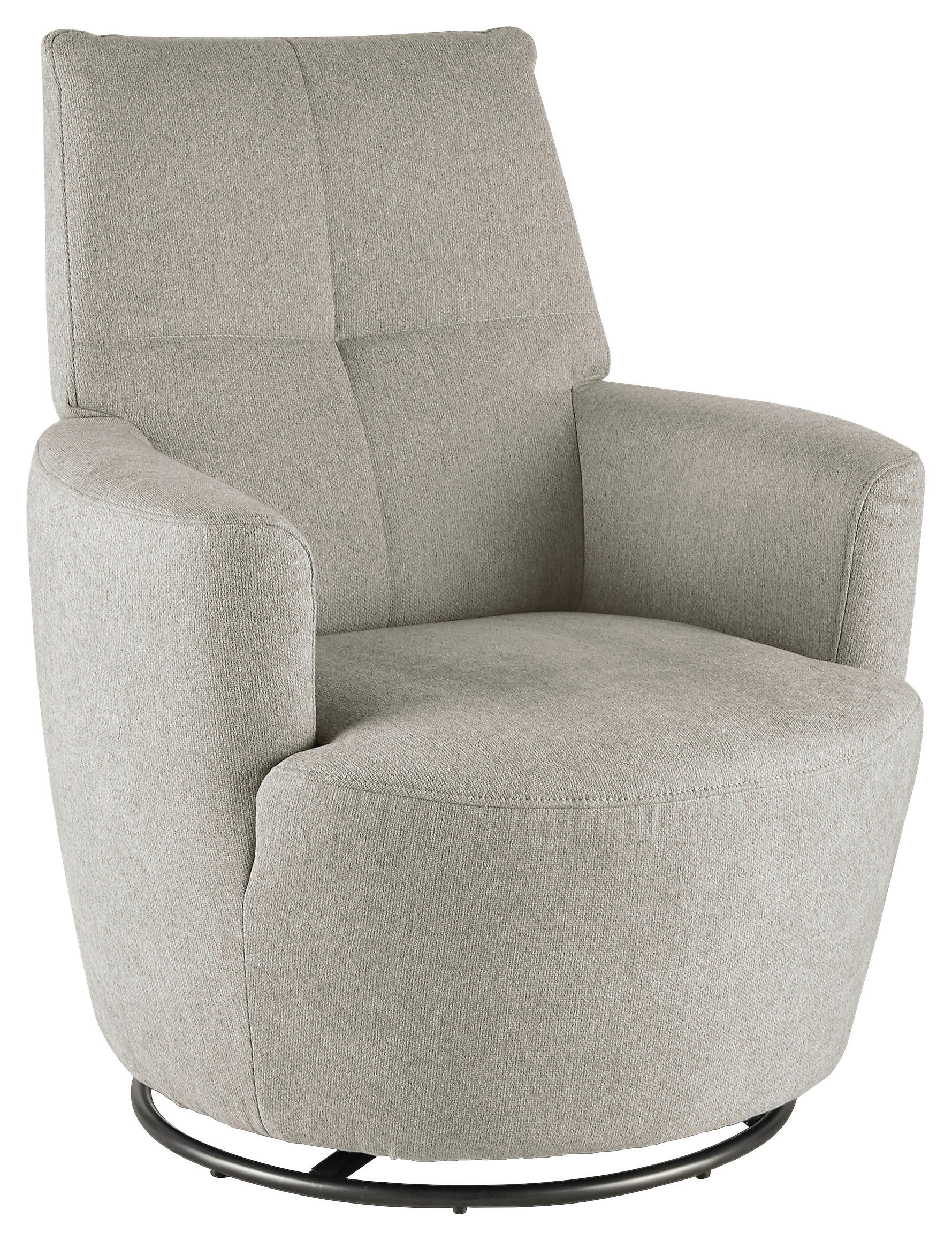 SESSEL Webstoff Beige    - Beige/Schwarz, Design, Textil/Metall (80/96/88cm) - SetOne by Musterring