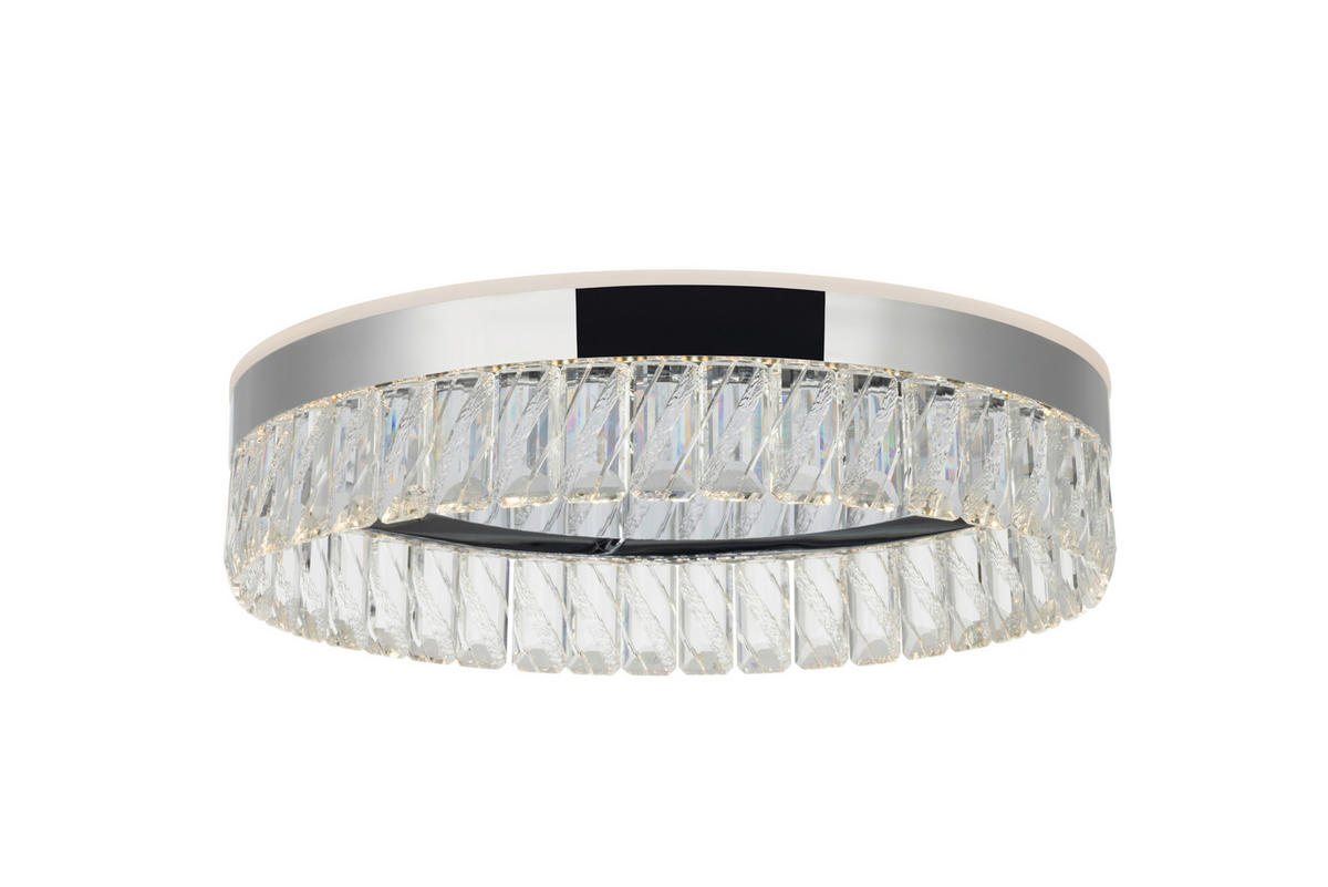 LED-DECKENLEUCHTE Bunda 40/11 cm  - Klar, Design, Glas/Kunststoff (40/11cm) - Glandor