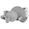 KOMBISERVICE Sofia 16-teilig  - Hellgrau, Design, Keramik - Creatable