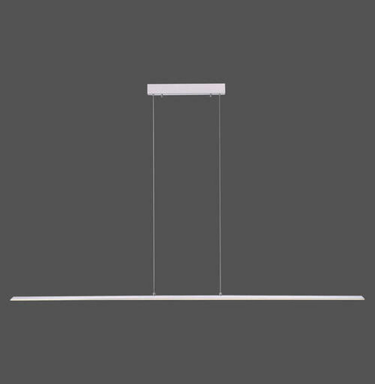 LED-HÄNGELEUCHTE 160/6/120 cm  - Silberfarben, Design, Kunststoff/Metall (160/6/120cm) - Neuhaus PURE