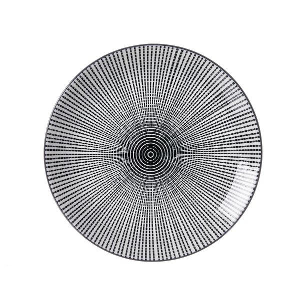 ASSIETT Takeo  21,5 cm   - vit/svart, Trend, keramik (21,5cm) - Ritzenhoff Breker