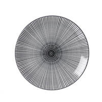 DEZERTNÍ TALÍŘEK, keramika, 21,5 cm - bílá/černá, Trend, keramika (21,5cm) - Ritzenhoff Breker