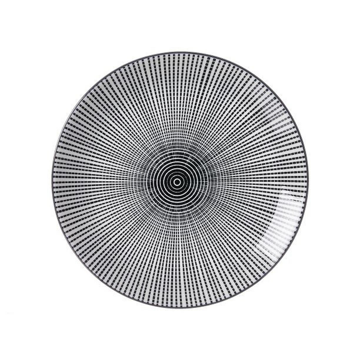 DEZERTNÍ TALÍŘEK, keramika, 21,5 cm - bílá/černá, Trend, keramika (21,5cm) - Ritzenhoff Breker