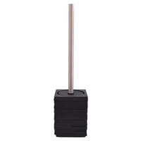 WC-BÜRSTENGARNITUR in Metall  Kunststoff   - Chromfarben/Schwarz, Basics, Kunststoff/Metall (9,5/38,5/9,5cm) - Sadena