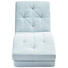 RELAXLIEGE Chenille Hellblau - Naturfarben/Hellblau, Design, Holz/Textil (164/86/67cm) - Ti`me