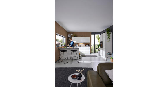 EINBAUKÜCHE   - Weiß, Design, Holzwerkstoff - Novel