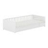 BODENBETT. Little Flo Weiß  - Schwarz/Weiß, KONVENTIONELL (90/200cm) - Paidi