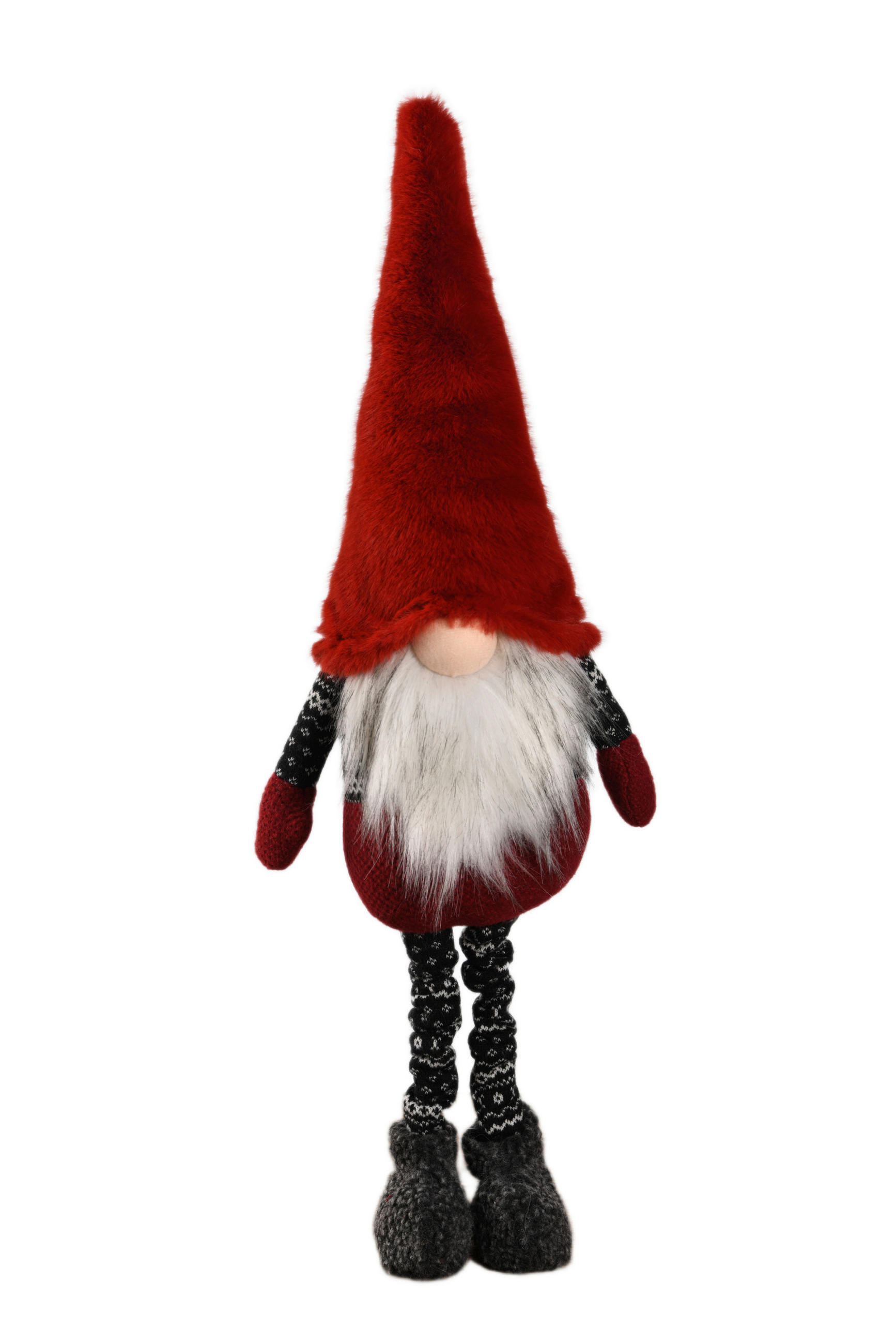 MANÓ - fekete/piros, Lifestyle, műanyag/fa (23/68/14cm) - X-Mas