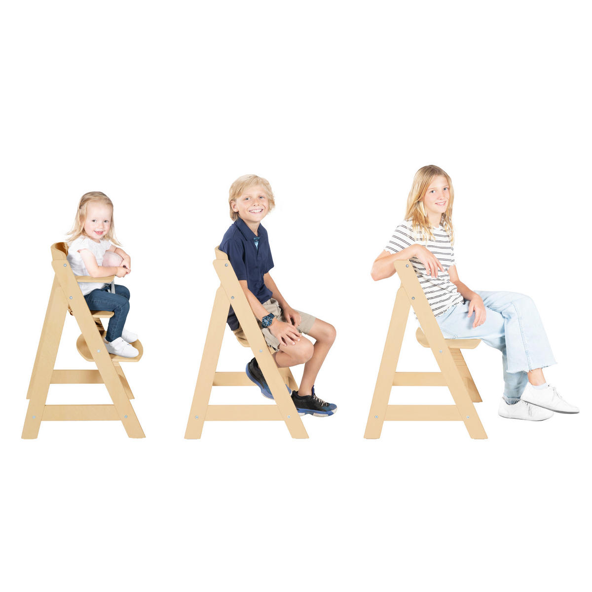HOCHSTUHL Sit Up Flex  - Hellbraun, Basics, Holzwerkstoff/Kunststoff (44,5/80/54cm) - Roba