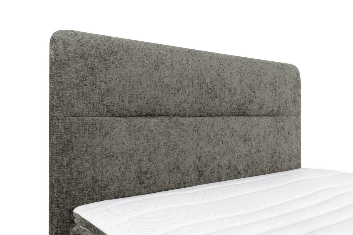 POSTELJA BOXSPRING 140 cm   x 200 cm  , tekstil siva  - črna/siva, Design, kovina/tekstil (140/200cm) - Esposa