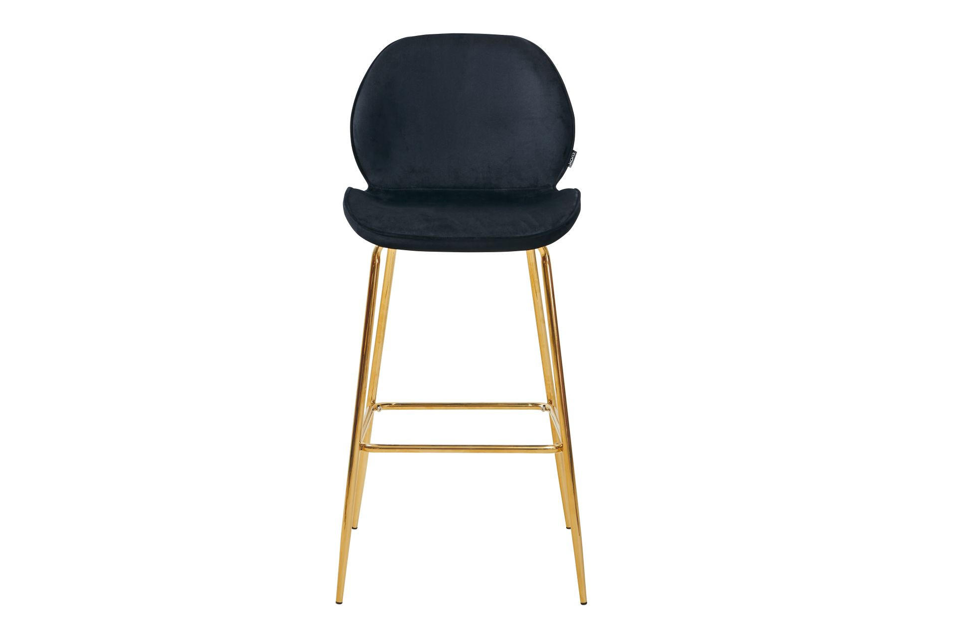 BARSKA STOLICA crna, zlatna - zlatna/crna, Trendi, drvo/metal (47/104/55cm) - Xora