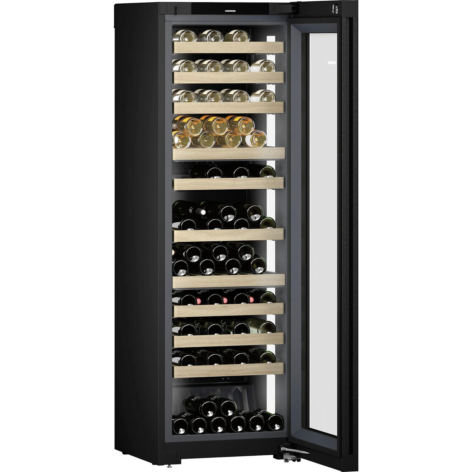 WEINKÜHLSCHRANK WPGBI5273-20  - Schwarz, Basics, Glas/Holz (59,7/185,4/67,8cm) - Liebherr