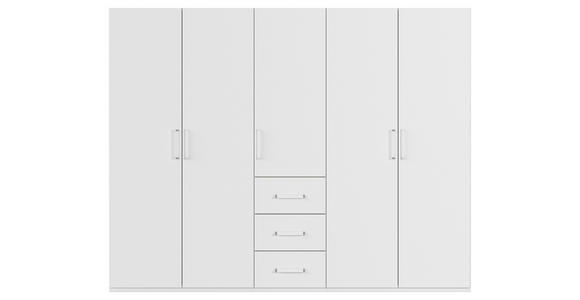 DREHTÜRENSCHRANK in Weiß - Weiß, Design, Holzwerkstoff/Kunststoff (251/197/60cm) - Novel