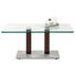 COUCHTISCH in Metall, Glas 110/70/46-65 cm - Edelstahlfarben/Braun, Design, Glas/Kunststoff (110/70/46-65cm) COUCHTISCH in Metall, Glas 110/70/46-65 cm - Edelstahlfarben/Braun, Design, Glas/Kunststoff (110/70/46-65cm)