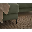 ECKSOFA in Feincord Hellgrau  - Hellgrau/Schwarz, Design, Textil/Metall (177/253cm) - Dieter Knoll