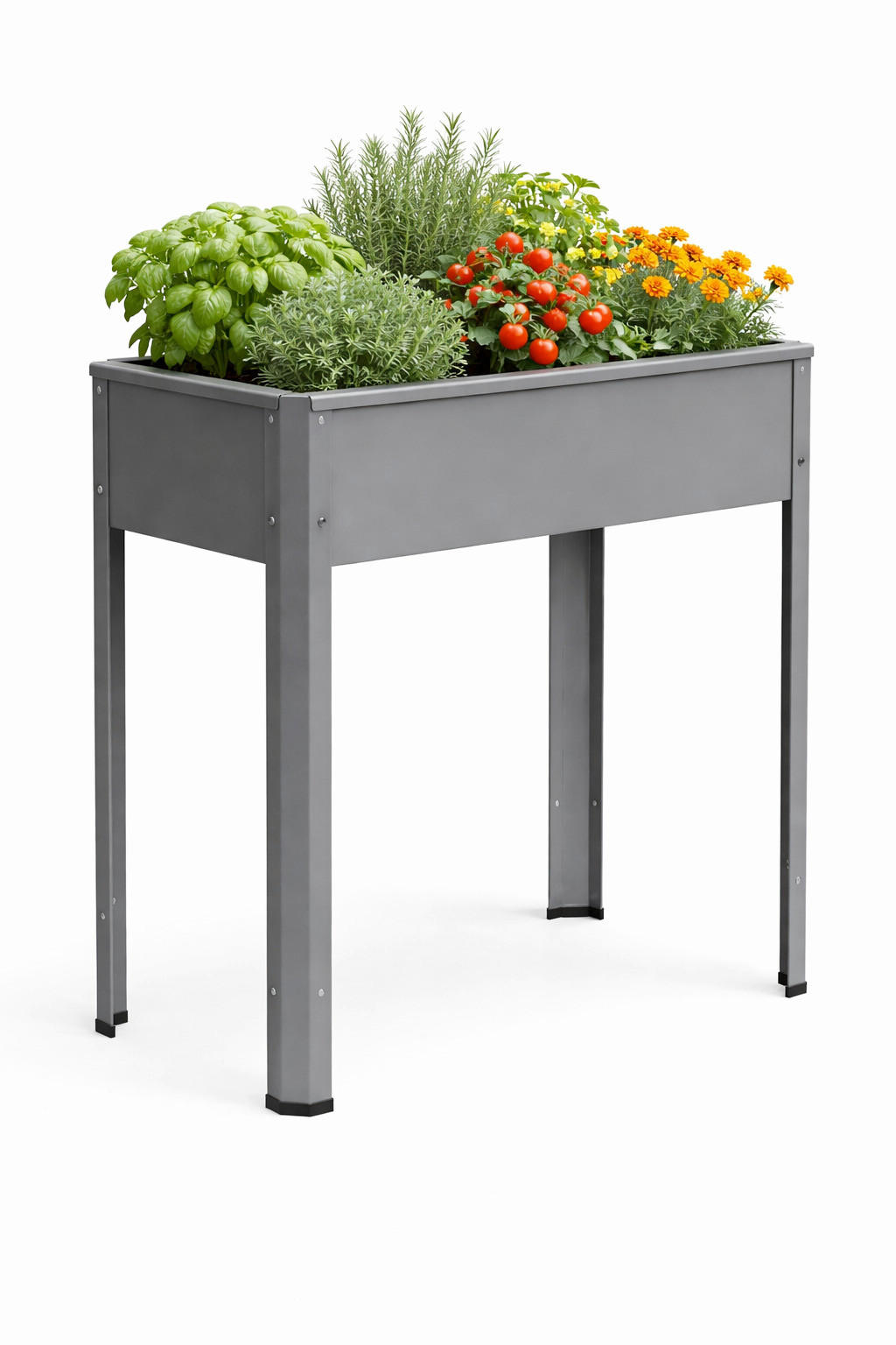 HOCHBEET - Schwarz, Modern, Metall (80/80/35cm)