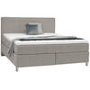BOXSPRINGBETT 180/200 cm  in Greige  - Chromfarben/Greige, KONVENTIONELL, Kunststoff/Textil (180/200cm) - Voleo