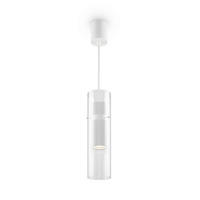 PENDELLEUCHTE Modern 8/32 cm  - Transparent/Weiß, Trend, Glas/Metall (8/32cm) - MAYTONI