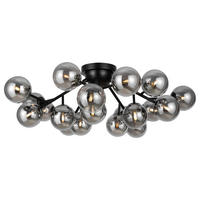 DECKENLEUCHTE 28 W     - Schwarz, Basics, Glas/Metall (75/30/75cm) - MAYTONI