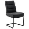 SCHWINGSTUHL  in Stahl Webstoff  - Anthrazit/Schwarz, Design, Textil/Metall (47/90/64cm) - Dieter Knoll