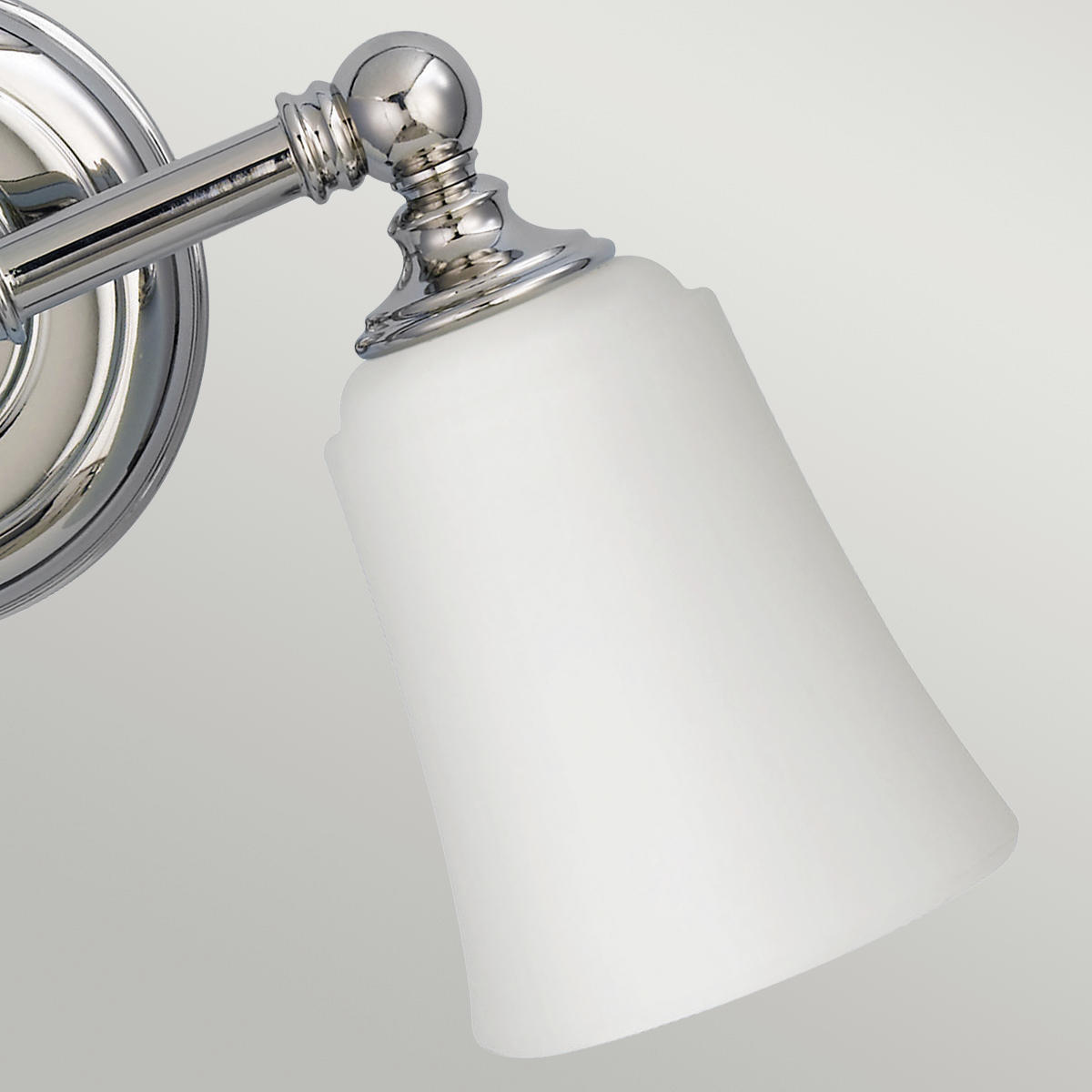 BADEZIMMER-WANDLEUCHTE - Chromfarben, Design, Glas/Metall (33/24.8/15.2cm) - Elstead Lighting