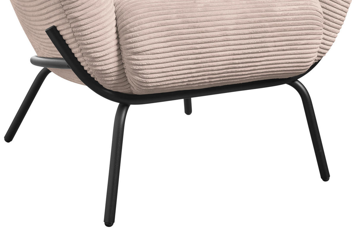 COCKTAILSESSEL Cord Taupe  - Taupe, Design, Textil (79/71/74cm) - Lomoco