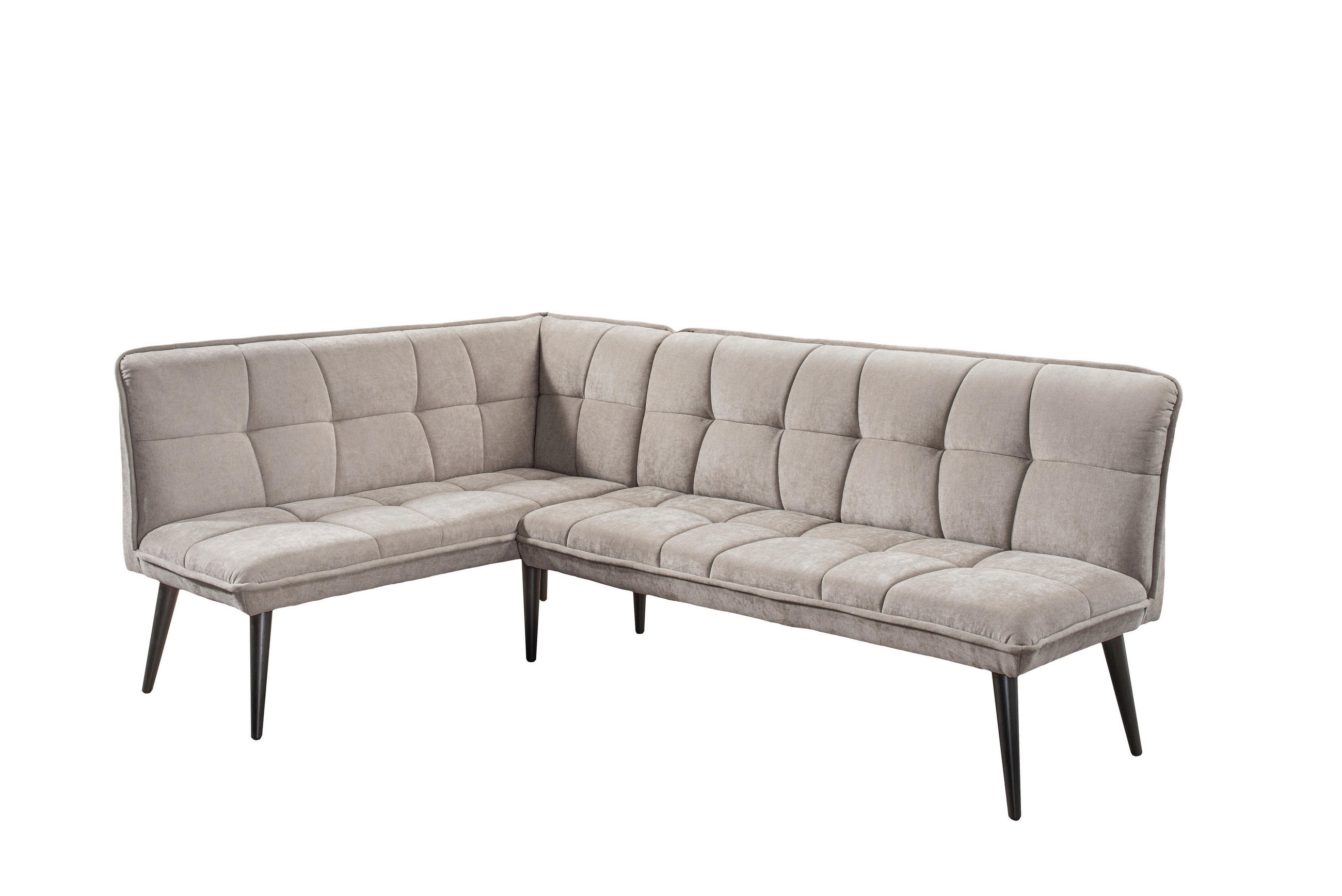 KLUPA KUTNA  boje pijeska  drvo, tekstil, drvni materijal      - boje pijeska/crna, Moderno, drvni materijal/drvo (240/161cm) - Livetastic