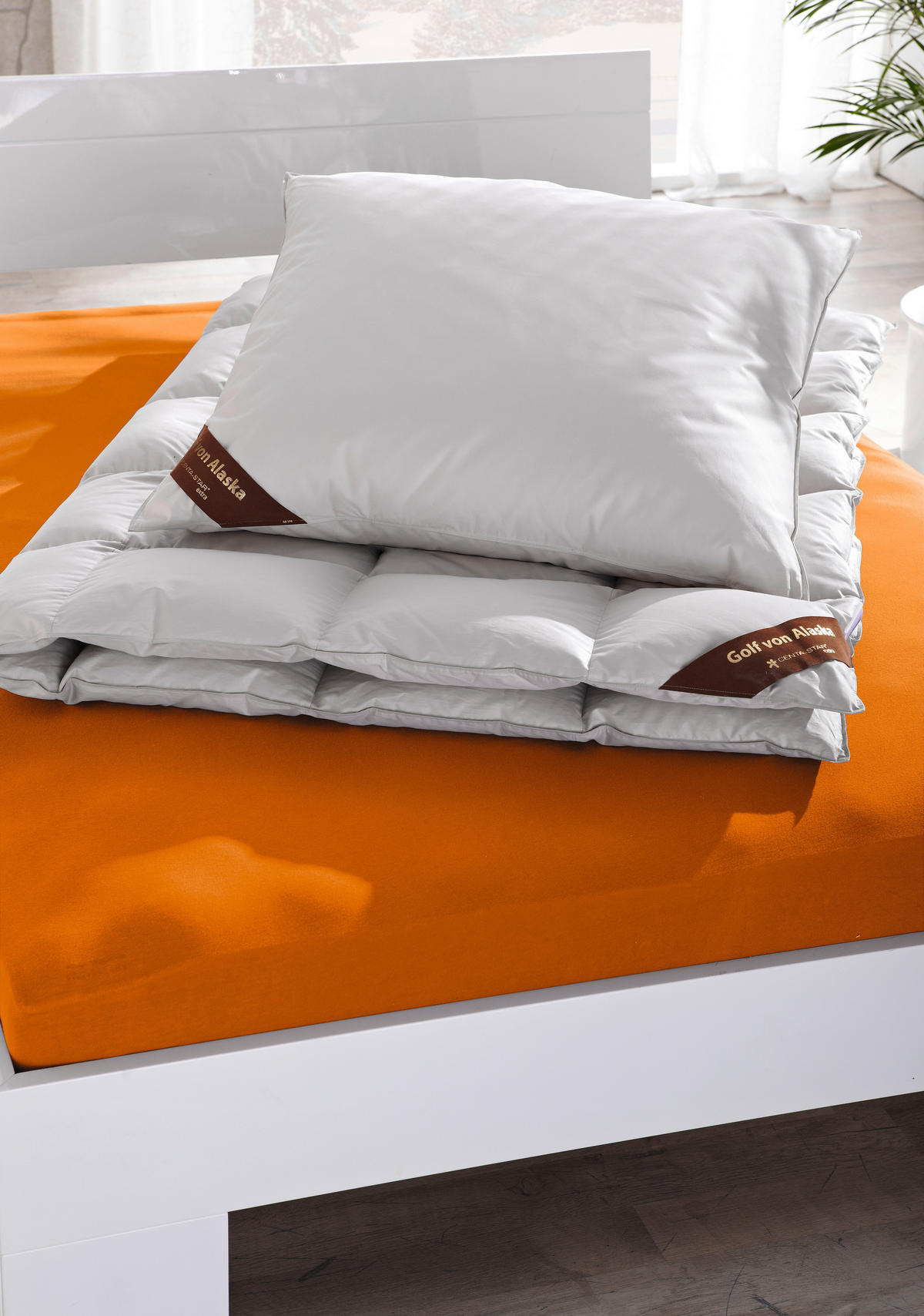 DAUNENDECKE 135/200 cm Golf von Alaska  - Sahara, Basics (135/200cm) - Centa-Star
