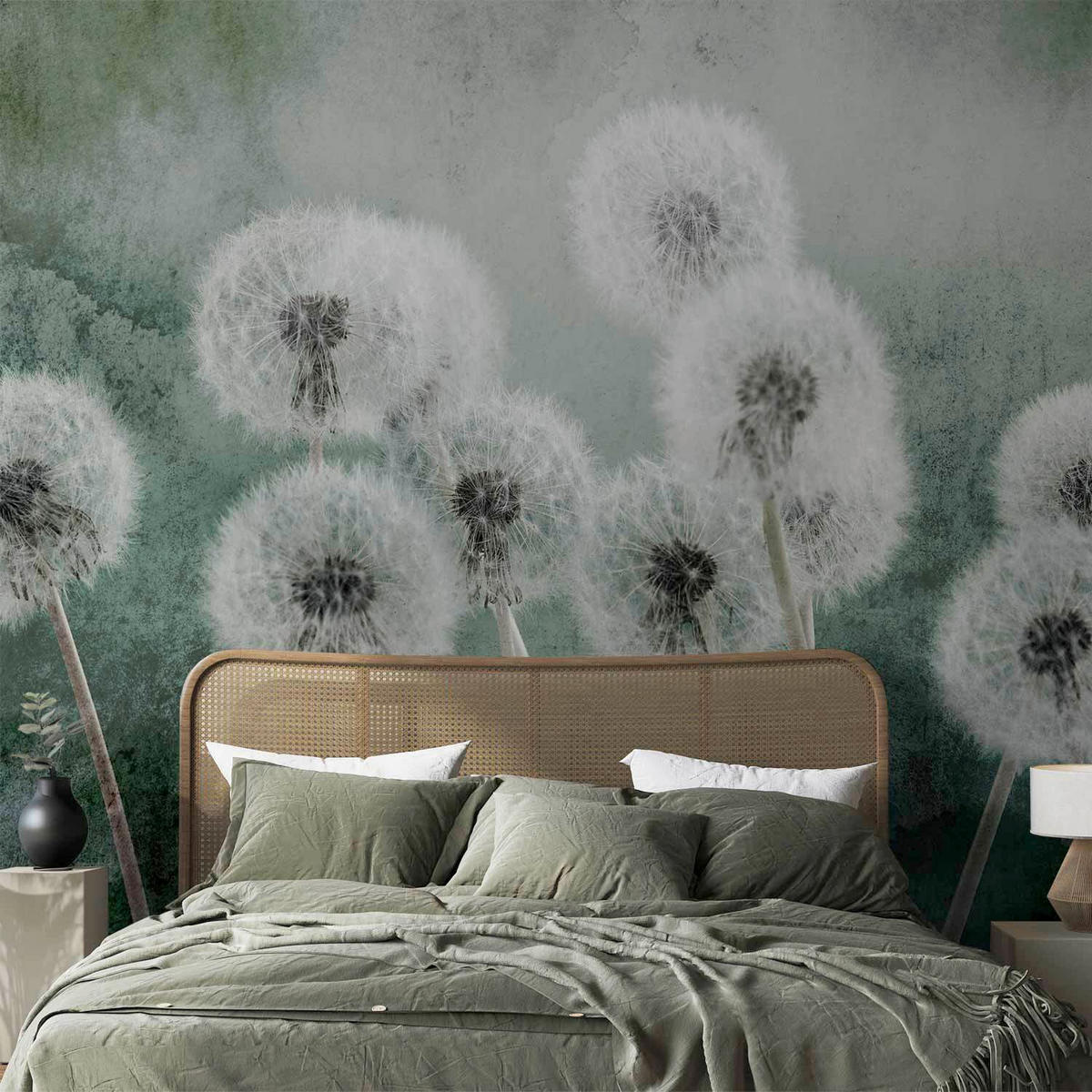 FOTOTAPET 150/105 cm  - grön/grå, Lifestyle, textil (150/105cm) - artgeist