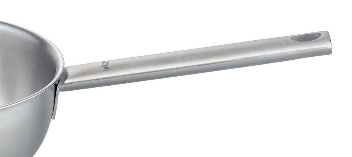 STIELKASSEROLLE Lafer  - Silberfarben, Basics, Metall (20cm) - Johann Lafer