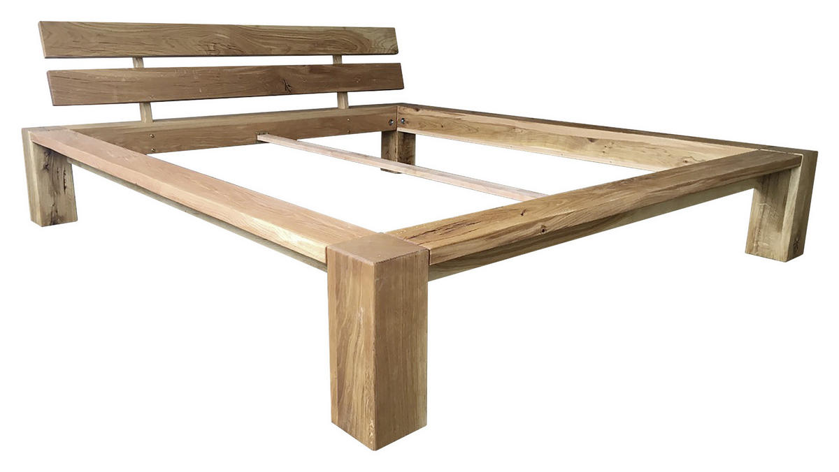 TRÁMOVÁ POSTEĽ, 180/200 cm, farba duba - farba duba, Lifestyle, drevo (180/200cm) - Linea Natura