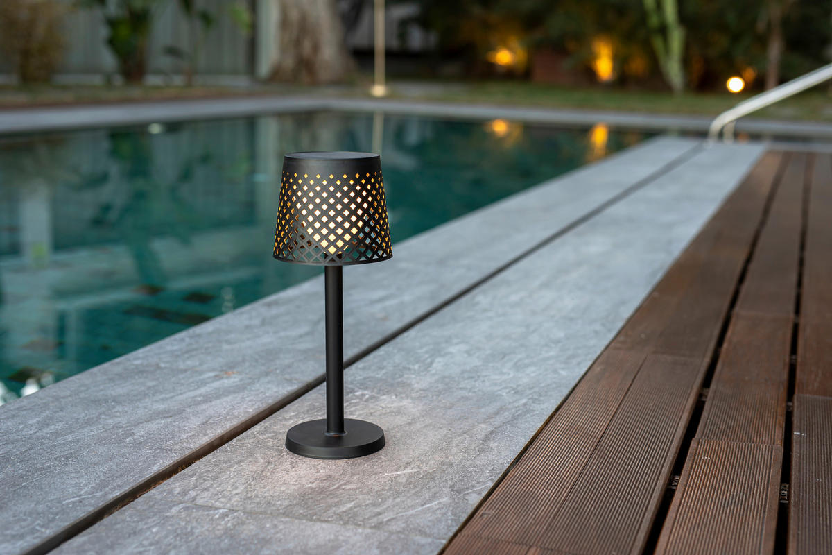 SOLARLEUCHTE GRETA 5in1 16.3/80/16.3 cm   - Schwarz, Basics, Kunststoff (16.3/80/16.3cm) - Newgarden