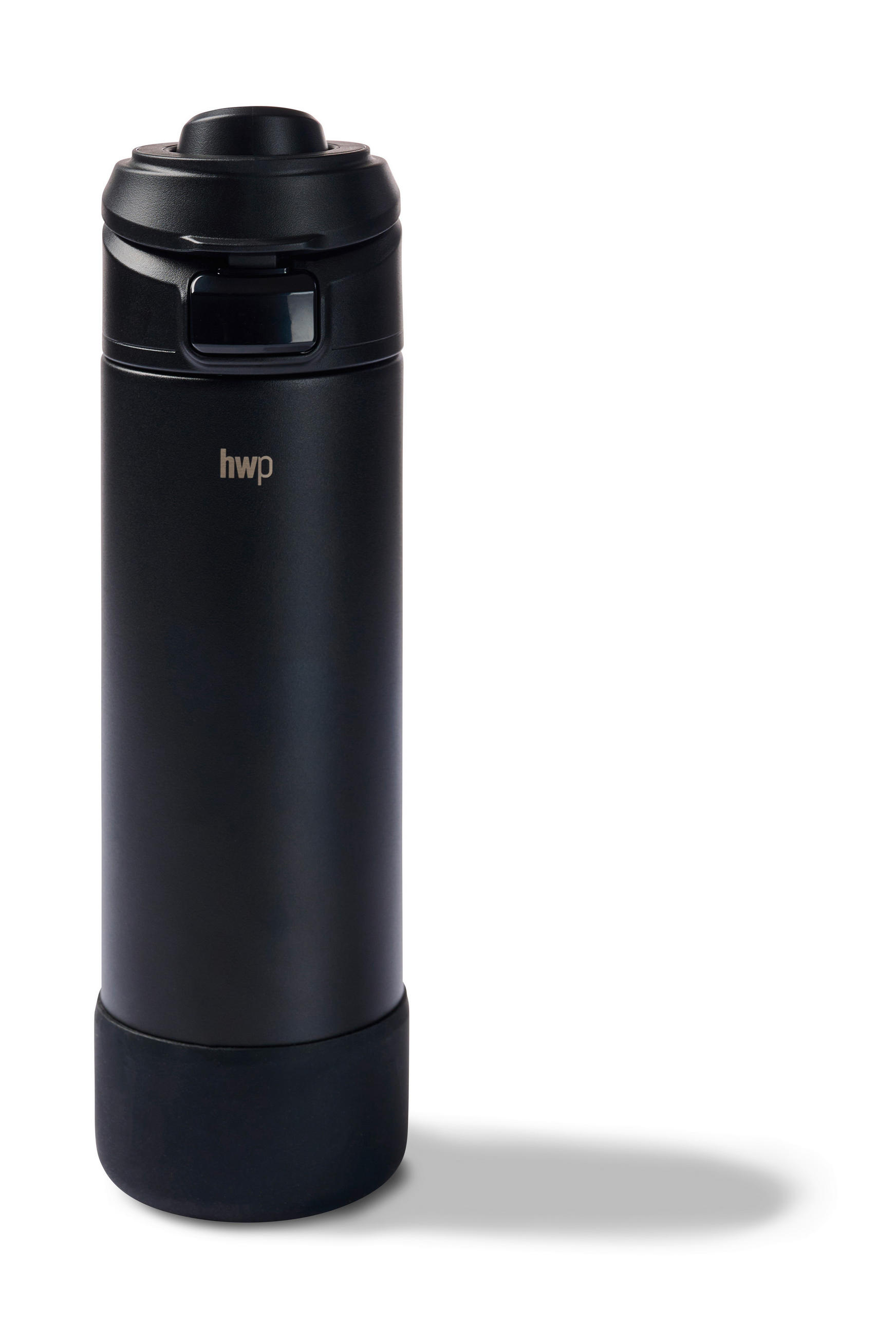 ISOLIERFLASCHE 0.71 l  - Schwarz, Trend, Kunststoff/Metall (7,5/26,5cm) - Homeware Profession.