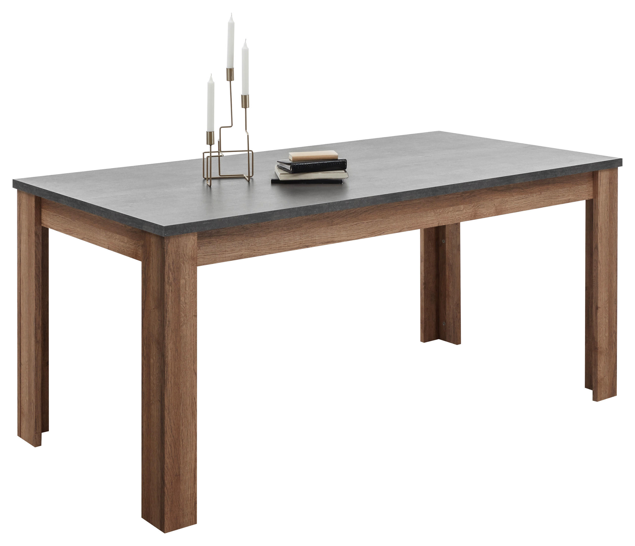 ESSTISCH in Holzwerkstoff 180/90/76 cm  - Anthrazit/Naturfarben, Basics, Holzwerkstoff (180/90/76cm) - MID.YOU